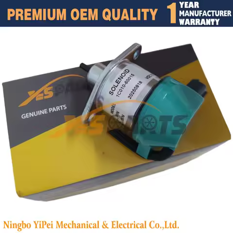 1C010-60015 Stop Solenoid 12V for Kubota M6800 M8200 M8540 M9000 M9540 6680749 1C010-60017 1C010-600