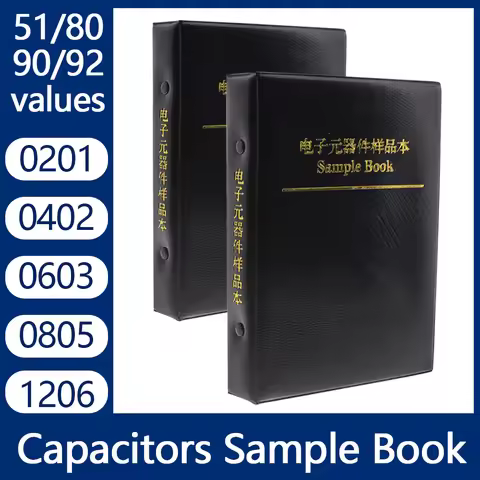 Capacitors Kit SMD Capacitor Sample Book 0201 0402 0603 0805 1206 Assortment Pack 51/80/90/92values 