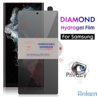 Samsung Galaxy S20 S21 S22 S23 S24 Ultra S20 S21 S22 S23 Plus Note 20 Ultra Diamond Privacy Screen Protector Hydrogel Film
