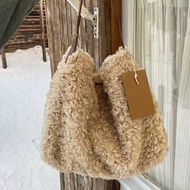 11 Lamb Feel One-Shoulder Furry Bag Plush Messenger Bag Furry Large-Capacity Shoulder Bag Loose Capa