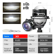 ไฟหน้ารถยนต์ Bi led 3 นิ้ว/2.5 นิ้ว ไฟหน้า led h4 H7 9005 9006 หลอดไฟ หลอด สําหรับรถยนต์ รถจักรยานยน