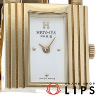 นาฬิกา Hermes รุ่น Kelly สำหรับสุภาพสตรี สายหนังสีขาว สภาพดีเยี่ยม [มือสอง]