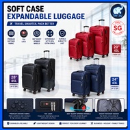 Soft Case Luggage Expandable Front Opening Luggage 20 Inch to 28 Inch TSA Lock