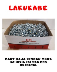 BAUT BAJA RINGAN MERK SO 10x16 ISI 500 pcs