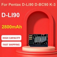 KiKiss Battery For Pentax D-Li90 D-BC90 K-3,D-LI90,2800mAh