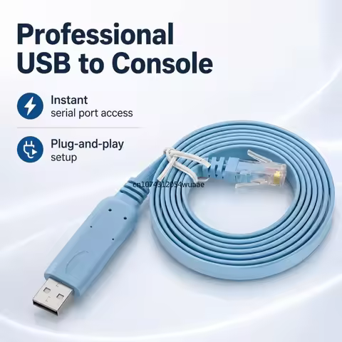 USB to RJ45 Console Cable RS232 Serial Adapter for Laptop Computer Cisco Router USB RJ 45 8P8C Conve