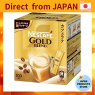 [Direct from Japan] [Large capacity] Nescafe Gold Blend Stick Coffee 100 bottles [Cafe Latte]