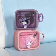 Cute Purple Pink My Melody Sanrio Kuromi Hard Cover Case For Airpods 1/2 AirPods 3 AirPods Pro Pro2 Wireless Headphone Casing