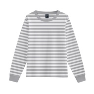 SECONDLY.ID Women's Long Sleeve Striped T-Shirt | Long Sleeve Striped Casual Streetwear