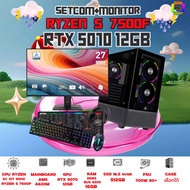SETCOM+MONITOR BONMECOM2 ครบเซ็ตพร้อมจอ / CPU AMD AM5 RYZEN 5 7500F / RTX 5070 12GB / Case เลือกได้