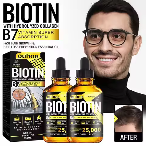 Collagen B7 Vitamin Hair Growth Essential Oil Prevent Hair Loss And Nourish With Essential Oil Scalp