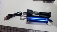 可充電式 LED 藍光電筒 Rechargeable LED Blue Light Torch Lamp