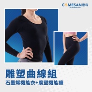 COMESAN Graphene Shaping Functional Clothes Pants Sculpture Curve Set (Made In Taiwan Yoga Breathable Underwear Body Pants)