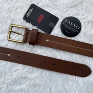 [NEW & ORIGINAL] [ Dark Brown ] [ Vintage Brown ] ORIGINAL LVS mens Belt "100% FULL GRAIN BOVINE LEA