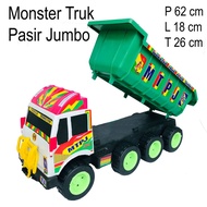 MTPJ MAINAN MOBIL TRUCK PENGANGKUT PASIR UKURAN JUMBO BESAR / MAINAN MOBILAN TRUK JUMBO / MAINAN ANA