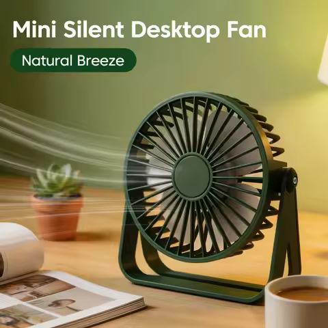 Mini Desktop Fan Nature Breeze USB Rechargeable Cable Small Fan For Student Dormitory Computer Summe