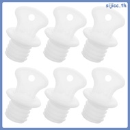 6pcs Hot Water Bottle Lid Hot Water Bottle Spare Plug Hot Water Bottle Cover Hot Water Bag Plastic H