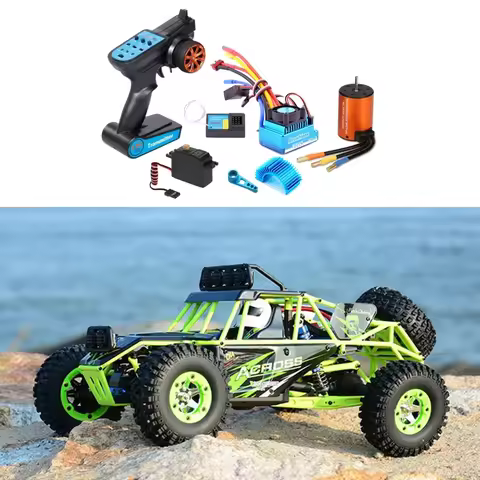 Upgraded Brushless RC Electronic Speed Controller Motor 2.4G Controller Steering Servos for WLtoy 12