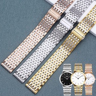สายนาฬิกา Longines รุ่นสายเหล็กสำหรับผู้ชายและผู้หญิงสายนาฬิกา Jialan L2 L4 Jialan DW อุปกรณ์เสริมสายนาฬิกาสแตนเลสบางพิเศษ