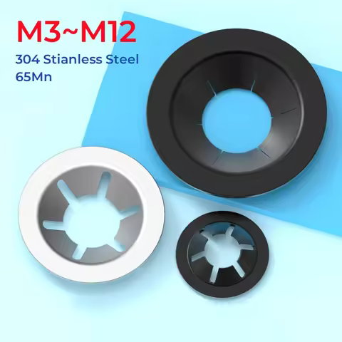 304 Stainless Steel 65mn External Circlip Self-locking Retaining Clip M3~m12 Push On Shaft Bearing O