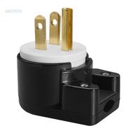 【3C】 NEMA 5 15P Plug 15A 125V Wiring Power Connectors Black Body White Face