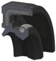 Metric Oil Seal - 12 mm Shaft Dia., 30 mm OD, 7 mm Overall Width, FKM-Viton Lip Material