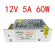 AC/DC 12V 5A Power Supply 60W Led 12vdc Switching Power Supply, Led Adapter for LED Strip Lamps Lights