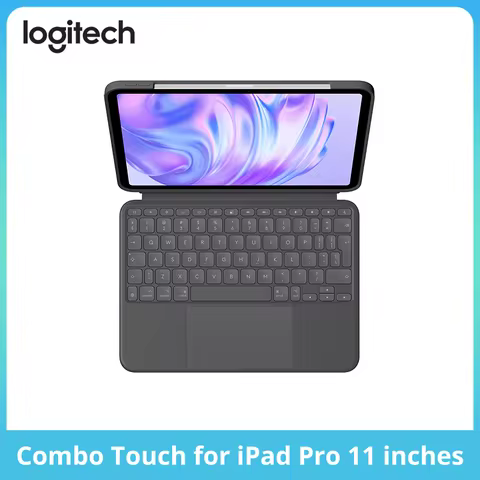 Logitech Magic Control Keyboard Combo Touch for iPad Pro 11 inches (M4), Tablet Keyboard, iPad Case