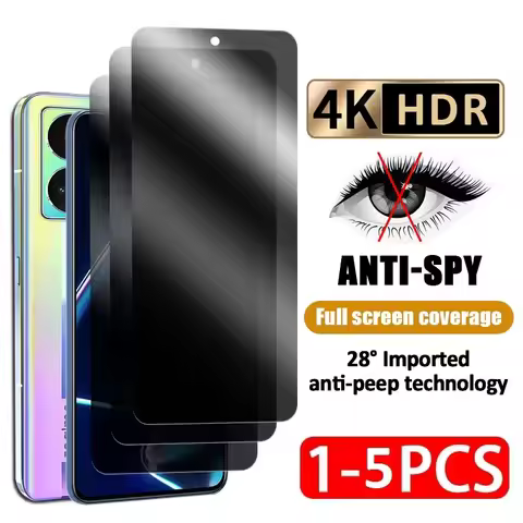 1-5Pcs Privacy Tempered Glass Screen Protector for Anti-Spy Xiaomi Redmi 7 Y3 9A 9C NFC 9I 9AT A1 Pl