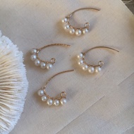 DaVee | 14K gold filled freshwater pearl earrings