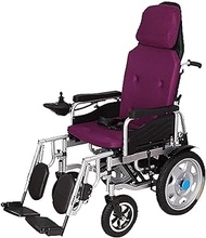 Luxurious and lightweight With Headrest Full Reclining Standing Wheelchair Ultra-Light Folding Four-Wheeled Scooter For The Elderly And The Disabled