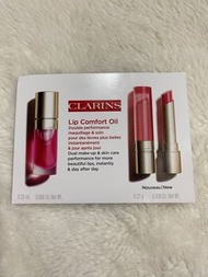 CLARINS 克蘭詩 (OC)美唇油家族唇卡體驗禮(彈潤植萃美唇油04糖粉甜心&固態美唇油02烟粉薔薇) 小樣