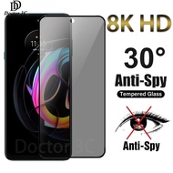 Anti Spy Privacy Full Screen Tempered Glass Film For Motorola Moto Edge 30 20 Pro G82 G51 G50 G31 G3