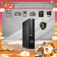 Dell Optiplex 7010 MFF Micro Form Factor Business Desktop PC (i3-13100T 4.20Ghz,1TB+256GB SSD,8GB,W1