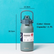 DOOGE กระบอกน้ำ ขวดน้ำเก็บความเย็น สแตนเลส 316 สแตนเลส 304 สแตนเลสเกรดอาหาร  1.7 ลิตร 1.3 ลิตร ขวดน้