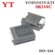 50 Pieces/Batch SK510 SK510C DO-214AB Chip