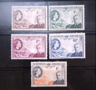 [lapyip1230] 英屬北羅德西亞 1953年 羅德爵士百週年 原膠新票無背貼全套 Set MNH