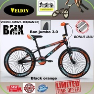 Sepeda BMX 20" VELION - SALVO Ban 20 x 3.0 dan 2.40 untuk anak 9 tahun