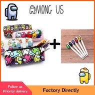 ✏️Among Us Pencil Case with a pen ✏️cute pencil box smiggle for Among Us bag pencil bag Pensel case School Stationery school office Water for Boys Stationery Pencil Case Gifts