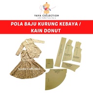 POLA KEBAYA KELEPET MODEN & KAIN DONUT - DEWASA 🔥
