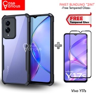 Vivo Y17S Case Casing and Tempered Glass Package
