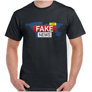 Fake News T-Shirt Network Mens Funny Donald Trump Social Media Live President xs-3xl