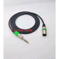 Canare Audio Cable 1-5mtr Jack Akai 6.5mm Stereo Male To XLR Male