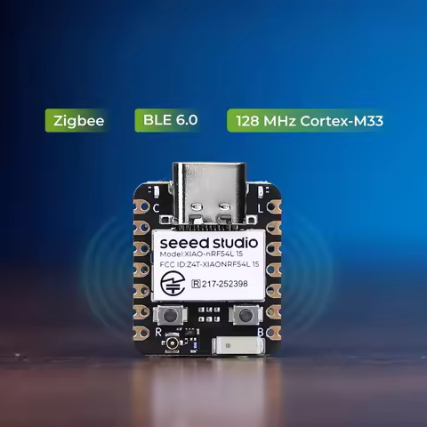 Seeed Studio XIAO nRF54L15, 128MHz Arm Cortex-M33,BLE 6.0, Matter, Thread, Zigbee,16GPIOs, USB Type-