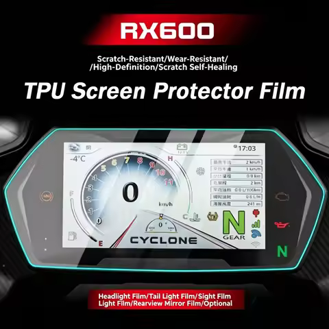 RX600 Instrument Screen Protection Film For Cyclone RX600 RX 600 Accessories Headlight TPU Protectiv