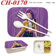 K-POP Cartoon Pattern Environmental Protection PP Material Student Lunch Box Gifts