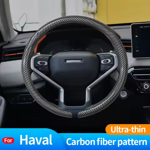 For Haval H6 Hybrid HEV PHEV34 PHEV19 HEV2 GT M6 H9 H4 H2 H3 H7 H8 Carbon Fiber Suede Car Steering W