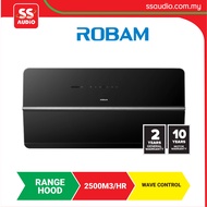 ROBAM SRB-77H1S  2500M3/HR ULTRA SLIM 1000PA SUCTION BLACK WAVE CONTROL 4D FRESH 360° COVERAGE 53DB 
