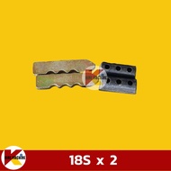 สลักฟันบุ้งกี๋ 18S+ยางรอง (แบบล็อคบน) KOMATSU PC30/40/DOOSAN DH55/60/SANY SY35/YANMAR ViO30/35 สลักเล็บขุด อะไหล่บุ้งกี๋ KMอะไหล่รถขุด Excavator Parts