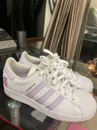 全新 adidas superstar 粉紫色休閒鞋 23碼
